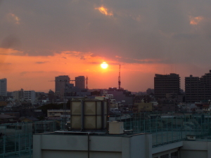 夕日　大田区池上　永寿院