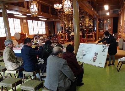 花まつり　お花見　餅つき大会 雨の餅つき 餅つき いのちをありがとう