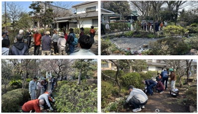 お寺の庭づくりワークショップ　第12回　「未来の庭」 1年間の庭づくりを振り返る 庭づくり 土に還る