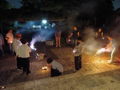 花火大会 花火を楽しむ 花火 噴出花火